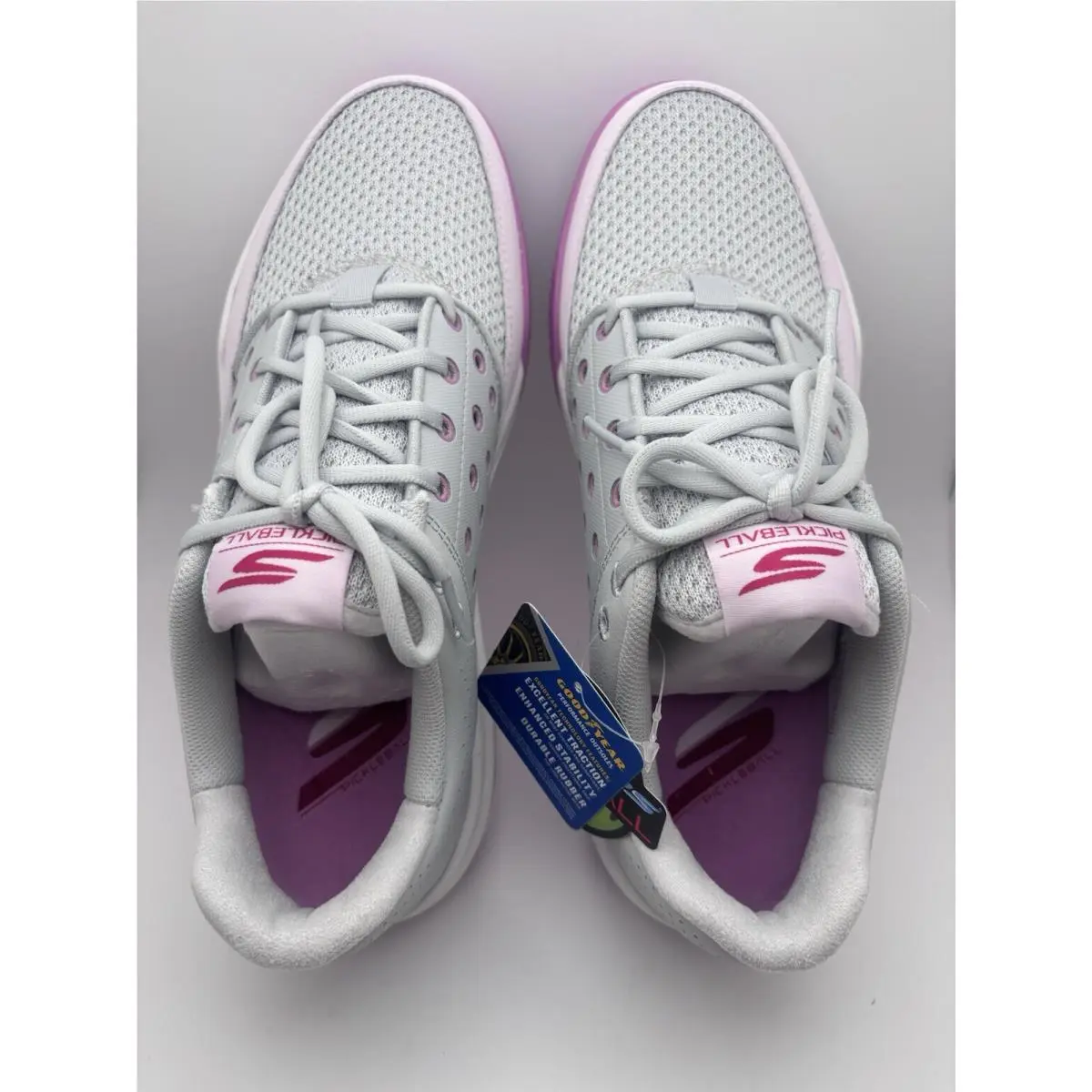 Skechers shoes - Skechers Viper Court Luxe - Viper Court Luxe - 172105 - Light Gray/pink 1