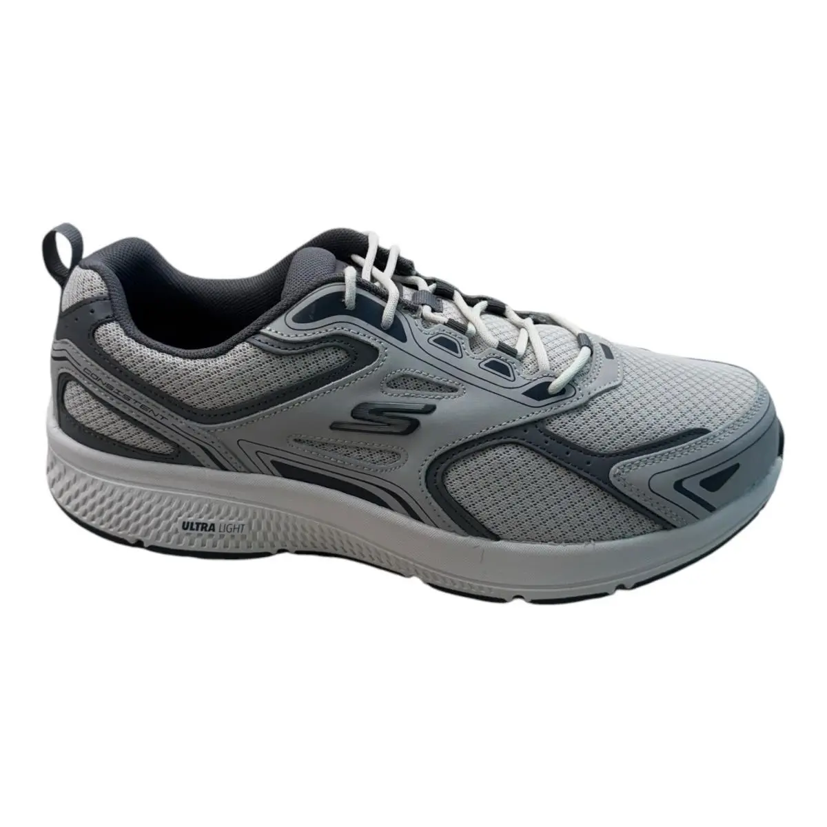 Skechers Men`s GO Run Consistent Athletic Shoes Sneakers Grey/navy 220034 11.5 - Grey/Navy
