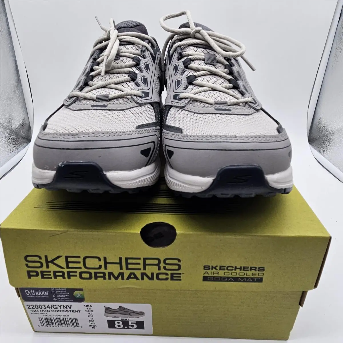 Skechers shoes - SKECHERS Go Run Consistent - Run Consistent - 220034/GYNV - Gray 1