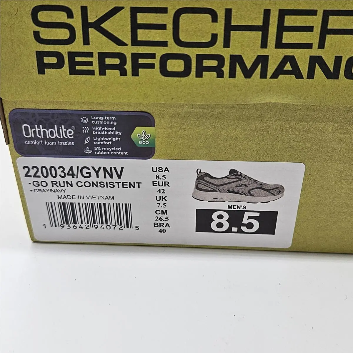 Skechers shoes - SKECHERS Go Run Consistent - Run Consistent - 220034/GYNV - Gray 6