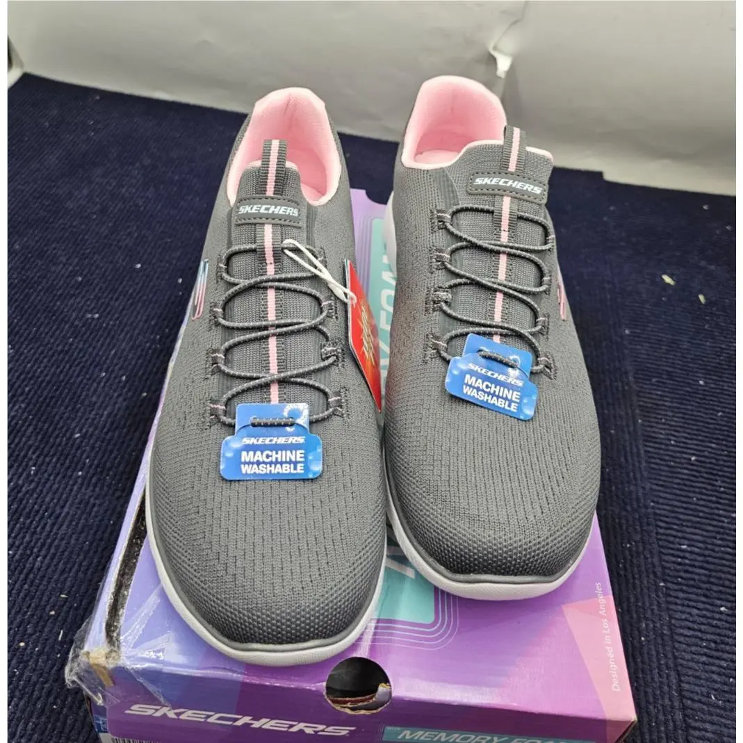Skechers 150282W Ccpk Summits Radiant Flow Charcoal Pink Size 8.5 Womens