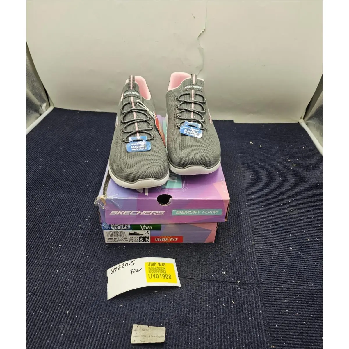 Skechers shoes - Charcoal Pink 4