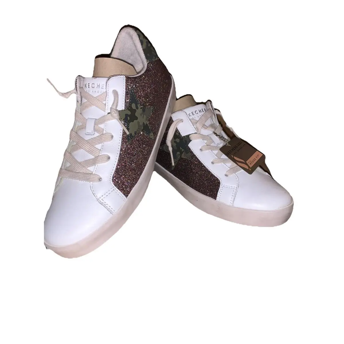 Skechers LA Limited Edition Sparkle Star Sneakers Women’s 10 Medium Rare