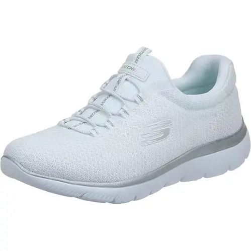 Skechers Womens Summits Sneaker Whitesilver 8.5 US