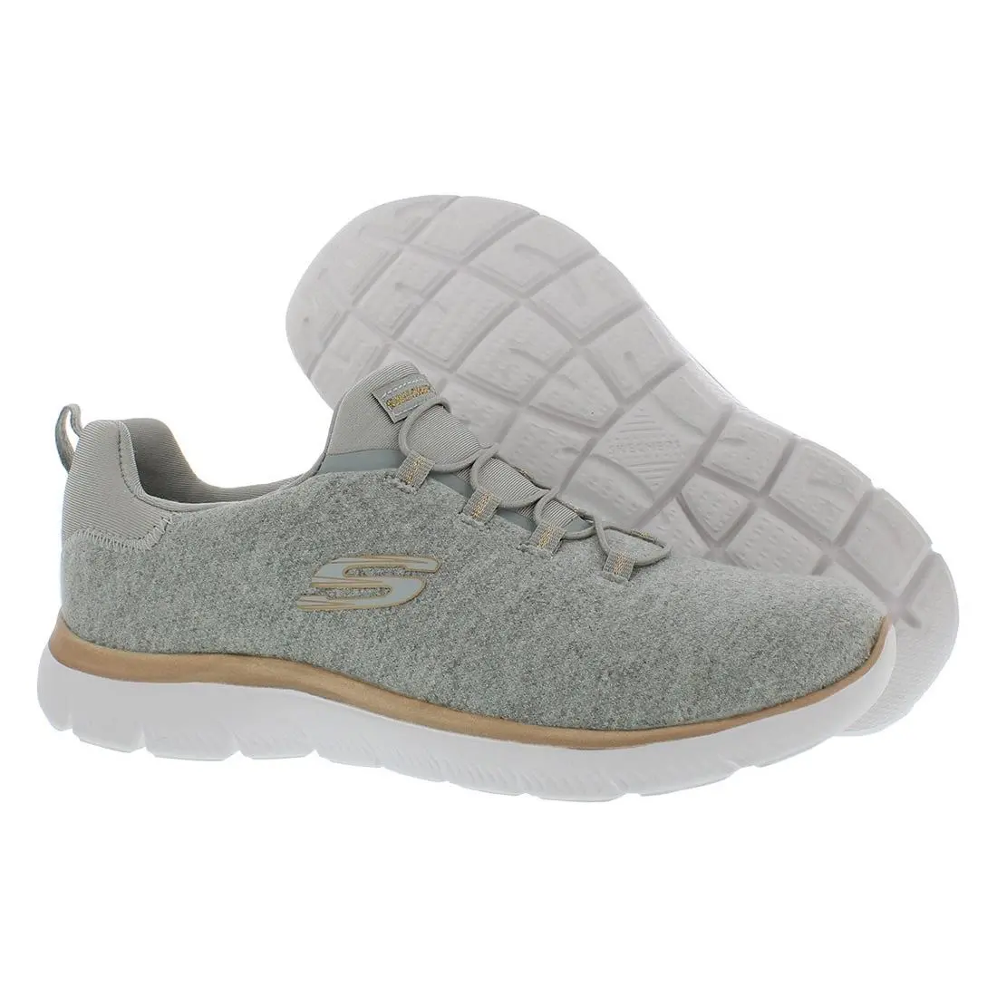 Skechers Summits-dazzling Me Wide Womens Shoes Size 6 Color: Grey