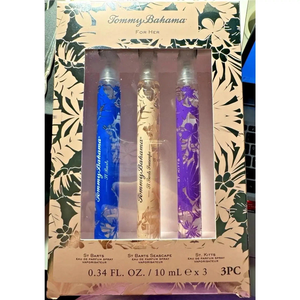 Tommy Bahama For Her Edp 3-Pc Set-st Barts+st Kitts+st. Barts Seascape 0.34 Each