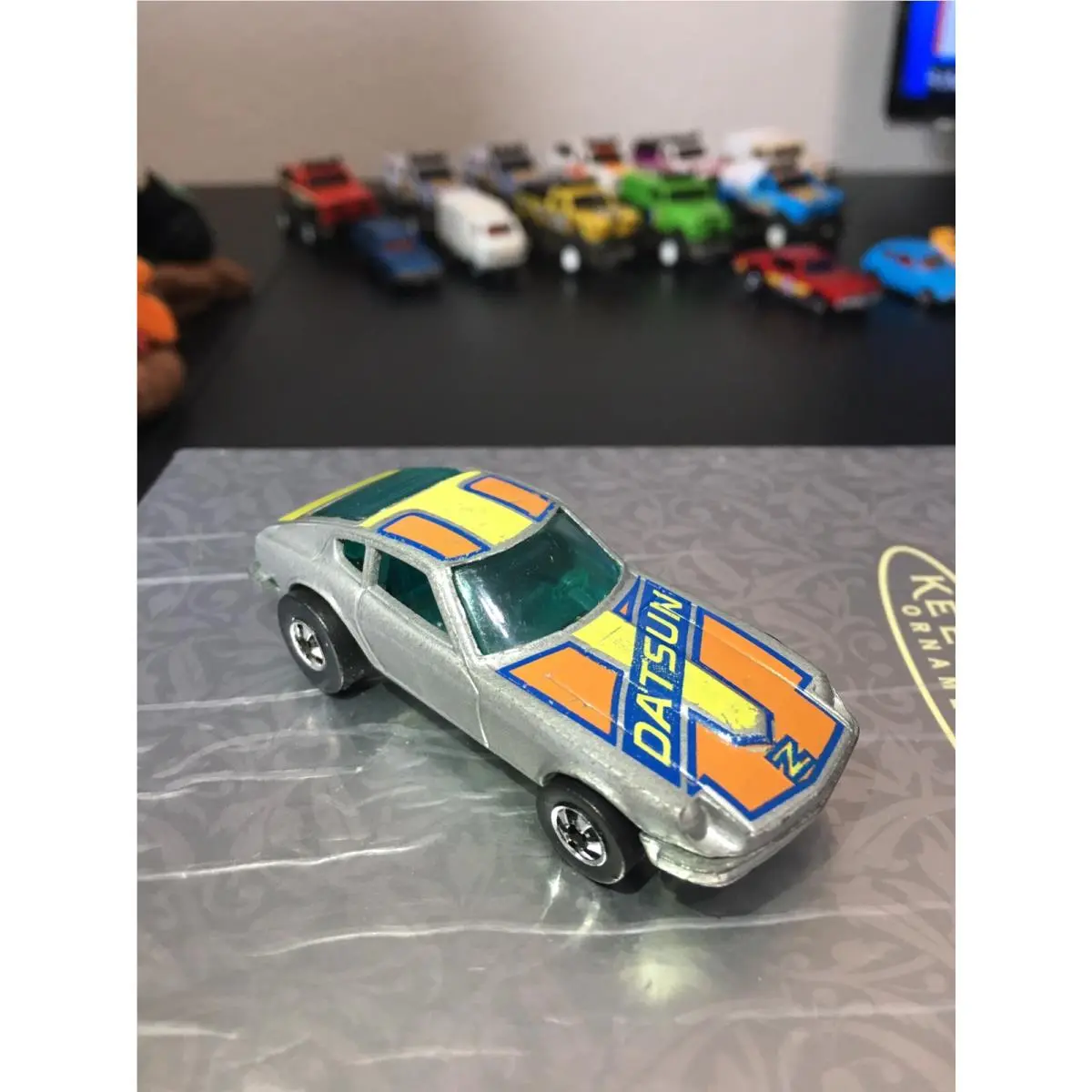 ￼ ⬜ 1976 Hot Wheels Z Whiz - Silver - Vintage - Fairlady Z - 240z