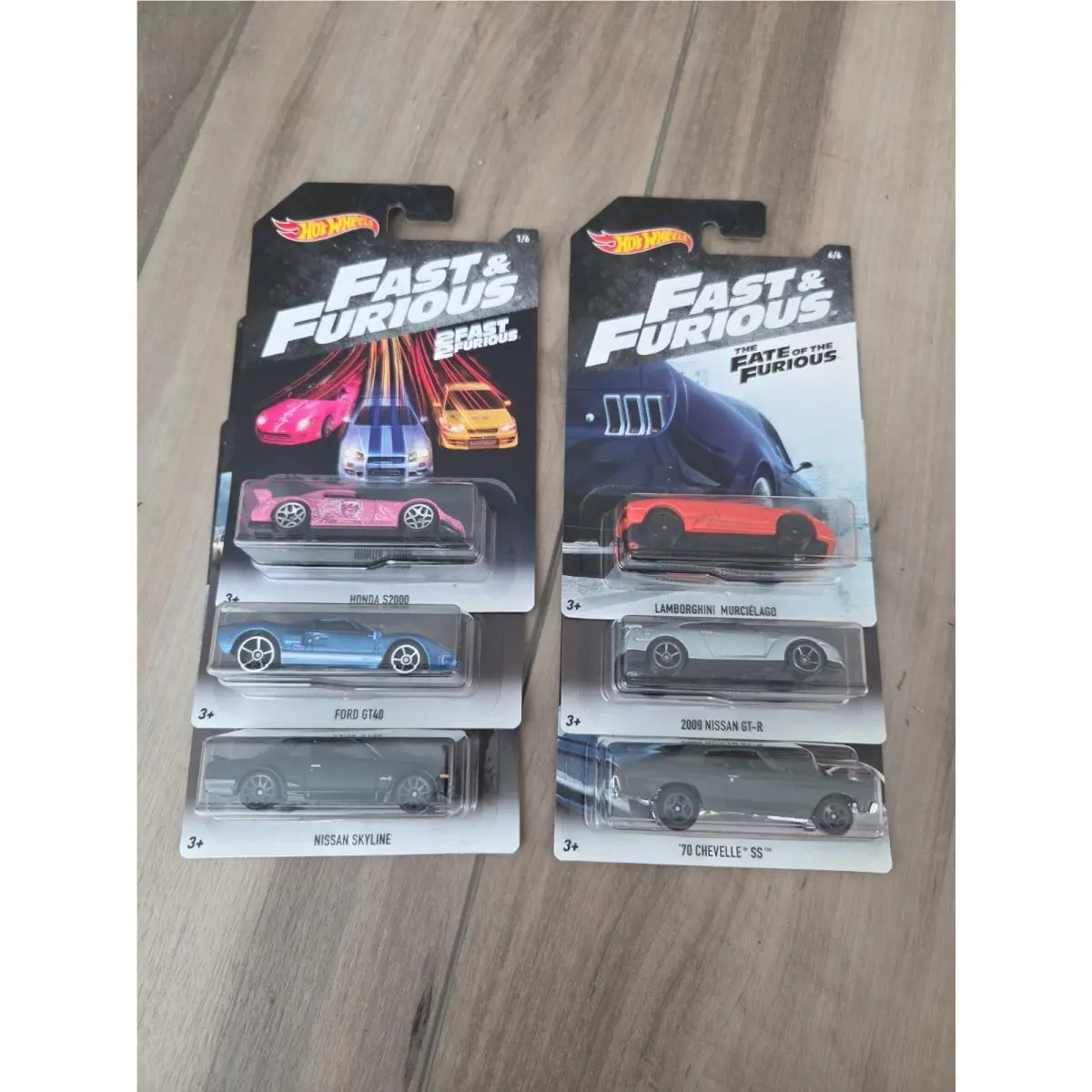Hot Wheels Walmart Exclusive 2018 Fast Furious Complete 6 Car Set A