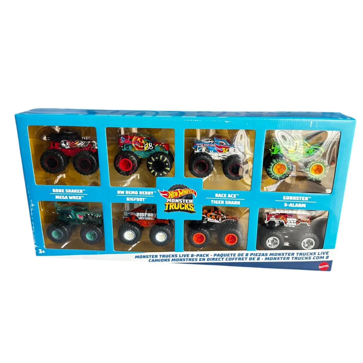 Hot Wheels Monster Trucks Live Diecast Car 8 Pack 1:64 2024