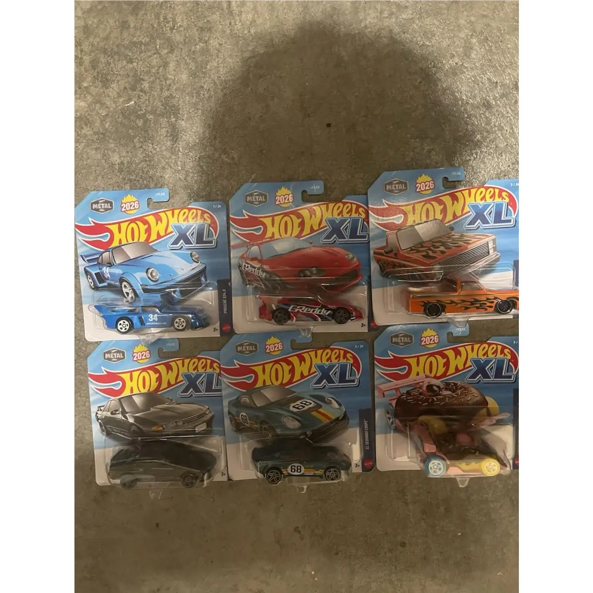 2026 Hot Wheels XL First Edition Complete Set of 6