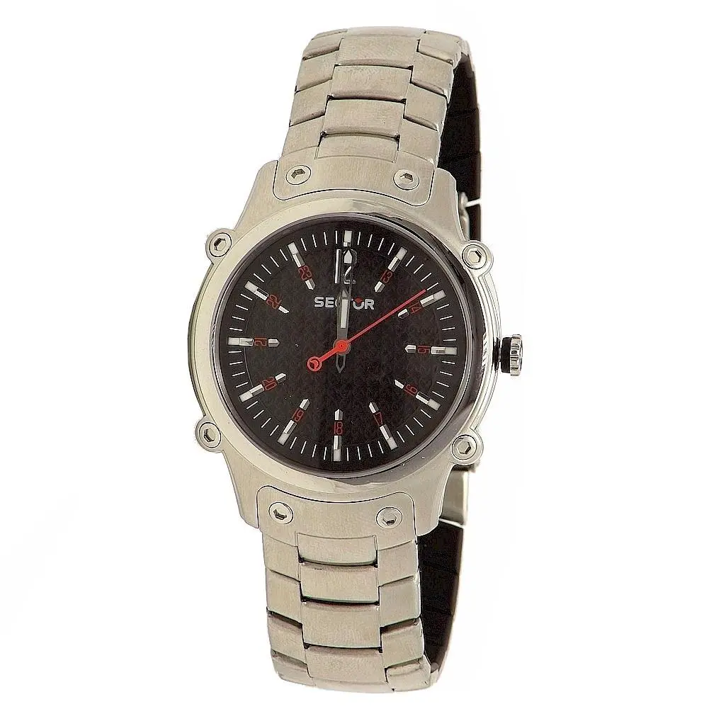 Sector Men`s Slim 400 3H 3253404025 Gunmetal Stainless Steel Analog Watch