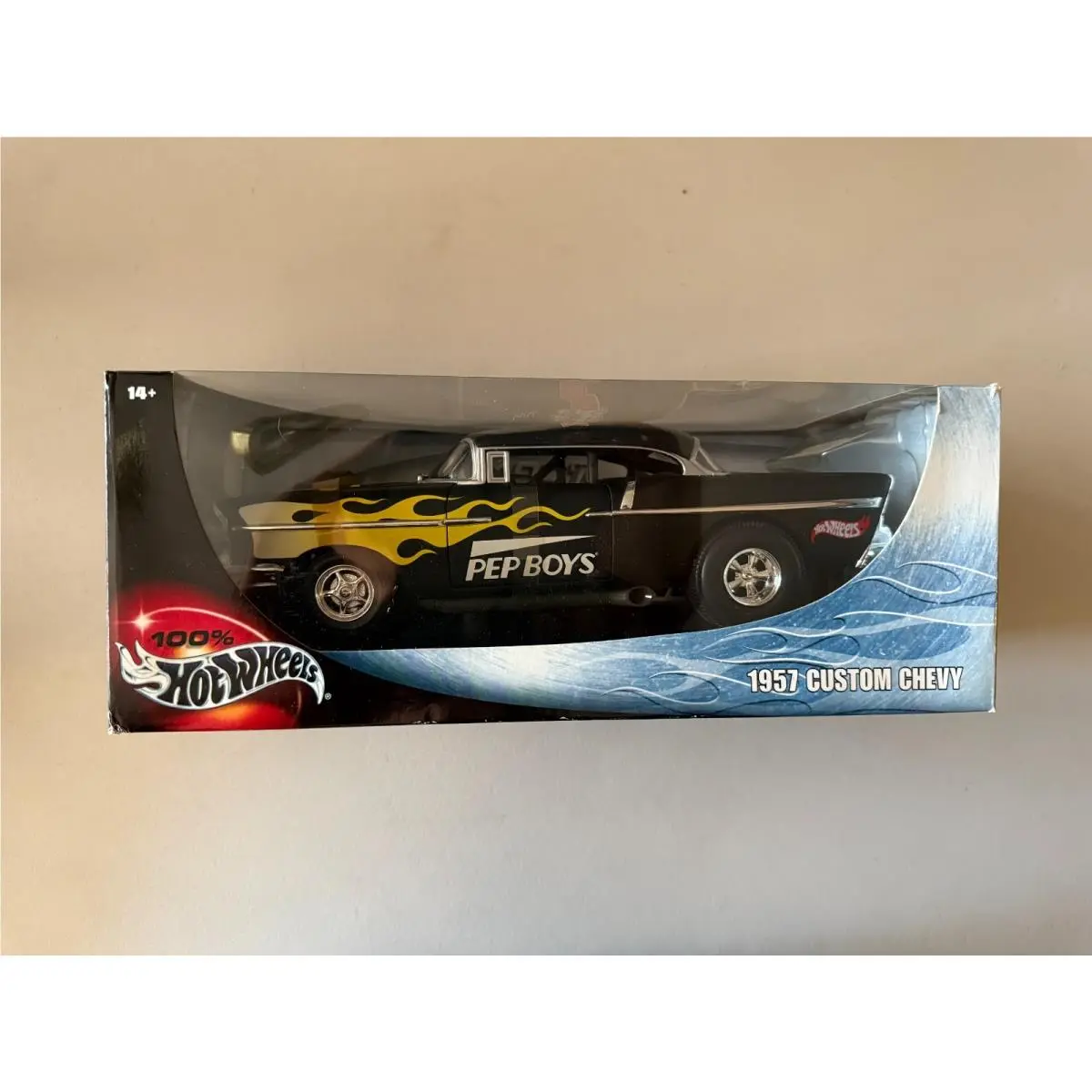 Hot Wheels 1957 Custom Chevy Pep Boys 1:18 BC9