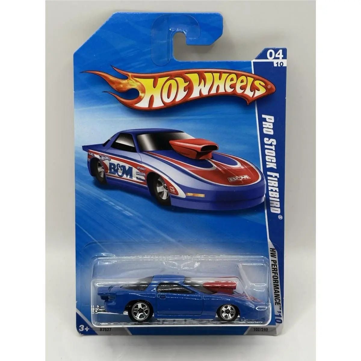 Hot Wheels 2010 Pro Stock Firebird Error No Side Tampos