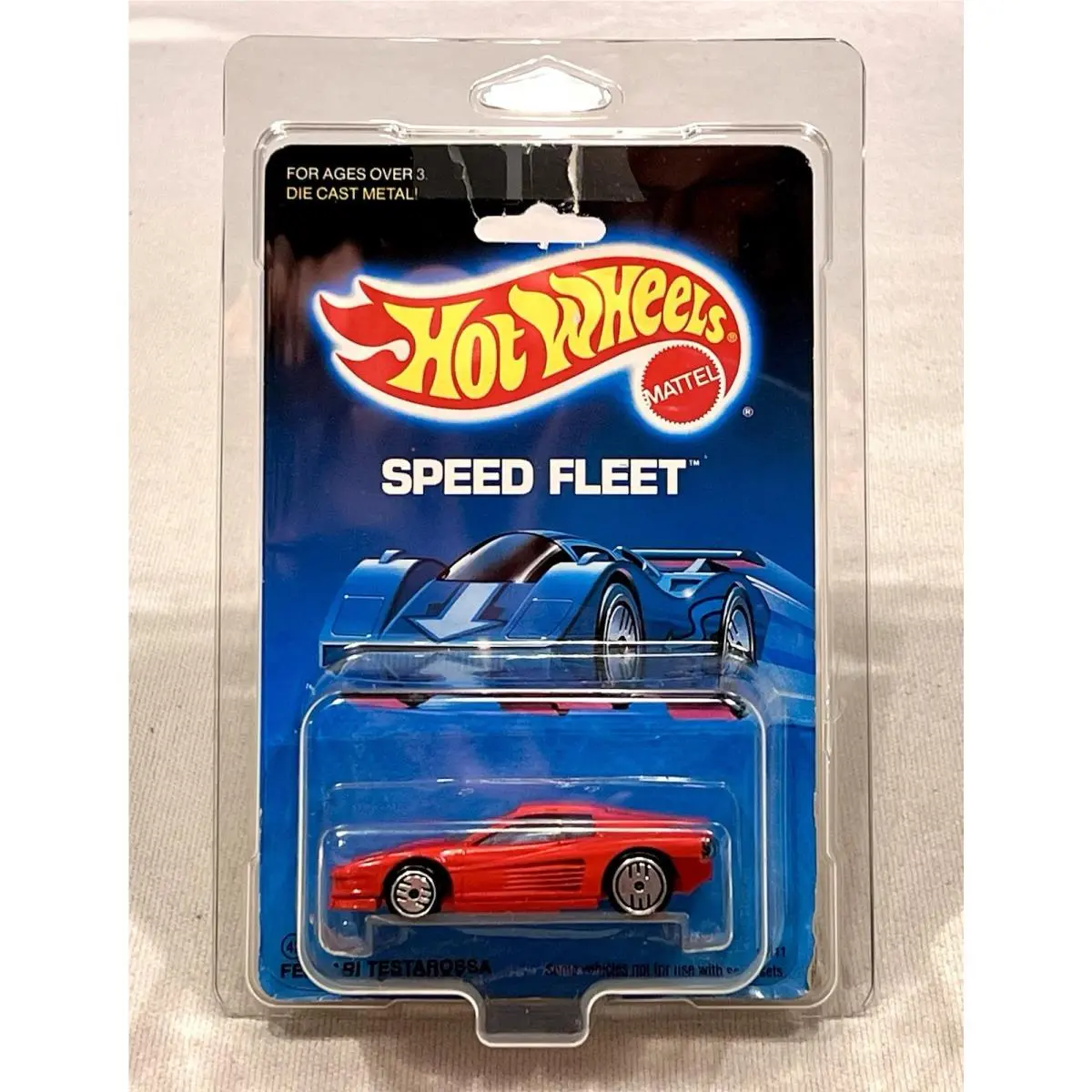 1988 Hot Wheels Speed Fleet Ferrari Testarossa Red w/ UH No. 5111 Moc