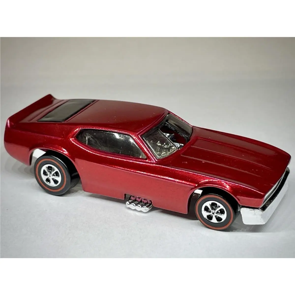 Hot Wheels 1971 71` Ford Mustang Funny Drag Car Custom Made Spectraflame Red