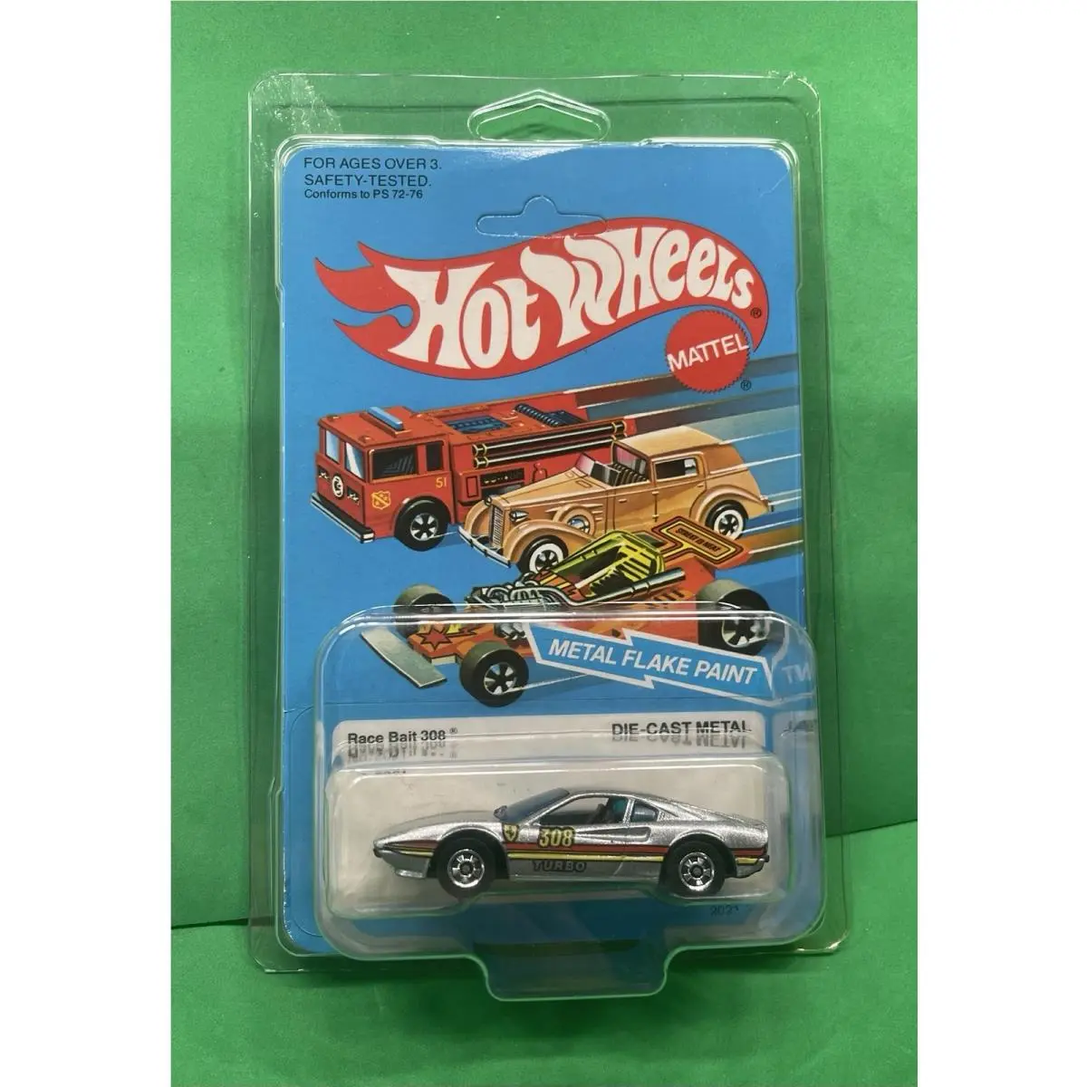 Hot Wheels 1982 Race Bait 308 Ferrari Die-cast Car Metal Flake Paint