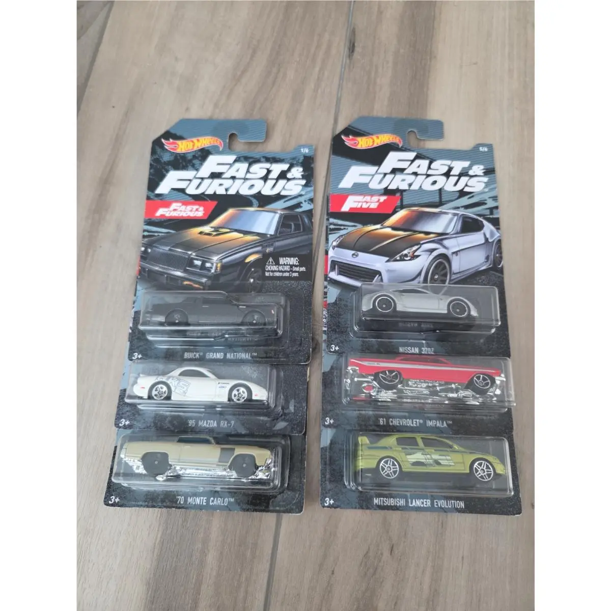 Hot Wheels Walmart Exclusive 2019 Fast Furious Complete 6 Car Set B
