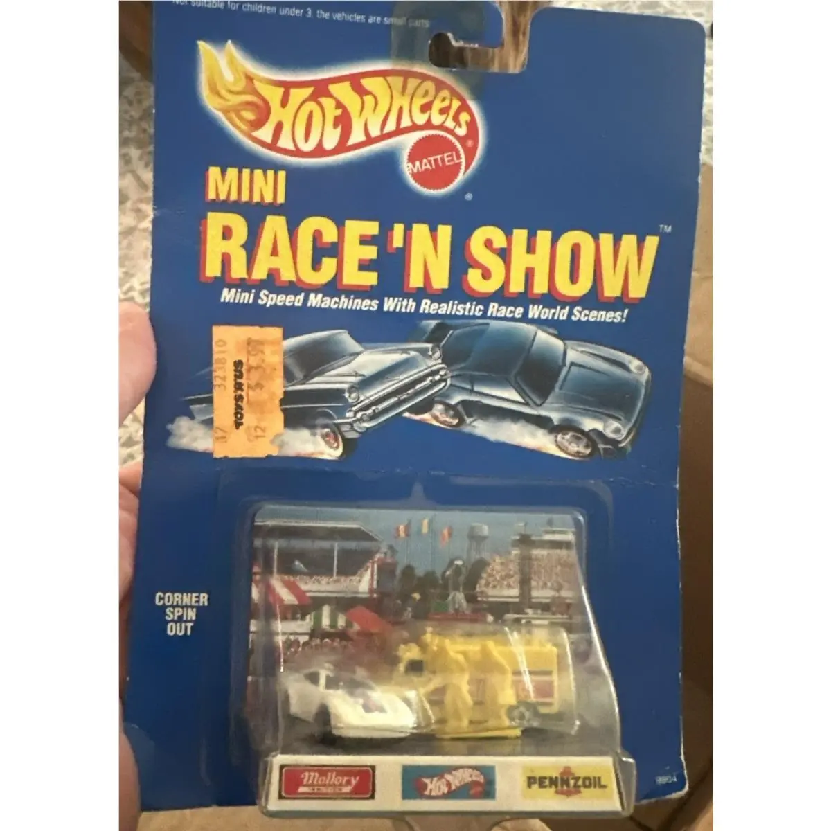 Vintage 1989 Hot Wheels Mini Race `N Show 9804 Pennzoil Porsche 959 Racing