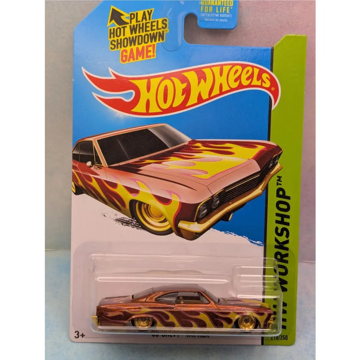2014 Hot Wheels Super Treasure Hunt `65 Chevy Impala 218 Copper/gold Protecto
