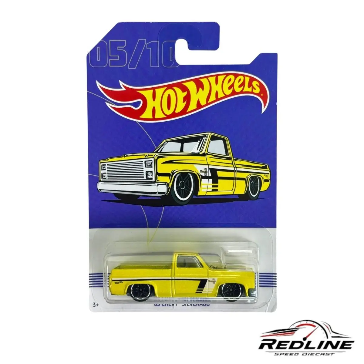 Hot Wheels Walmart American Truck Series 5/10 ‘83 Chevy Silverado Yellow H33