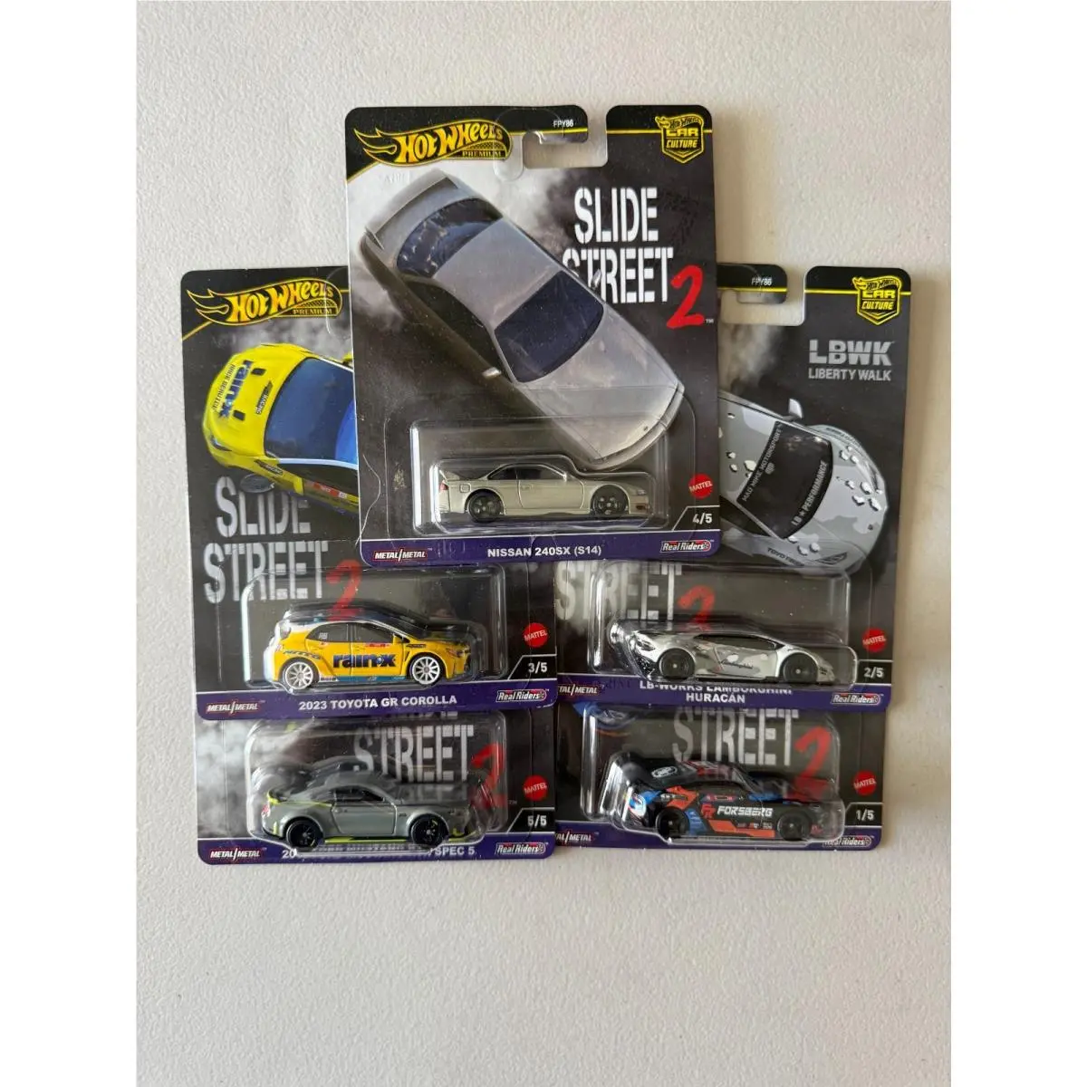 Hot Wheels Car Culture Slide Street 2 Premium Set of 5 BE9