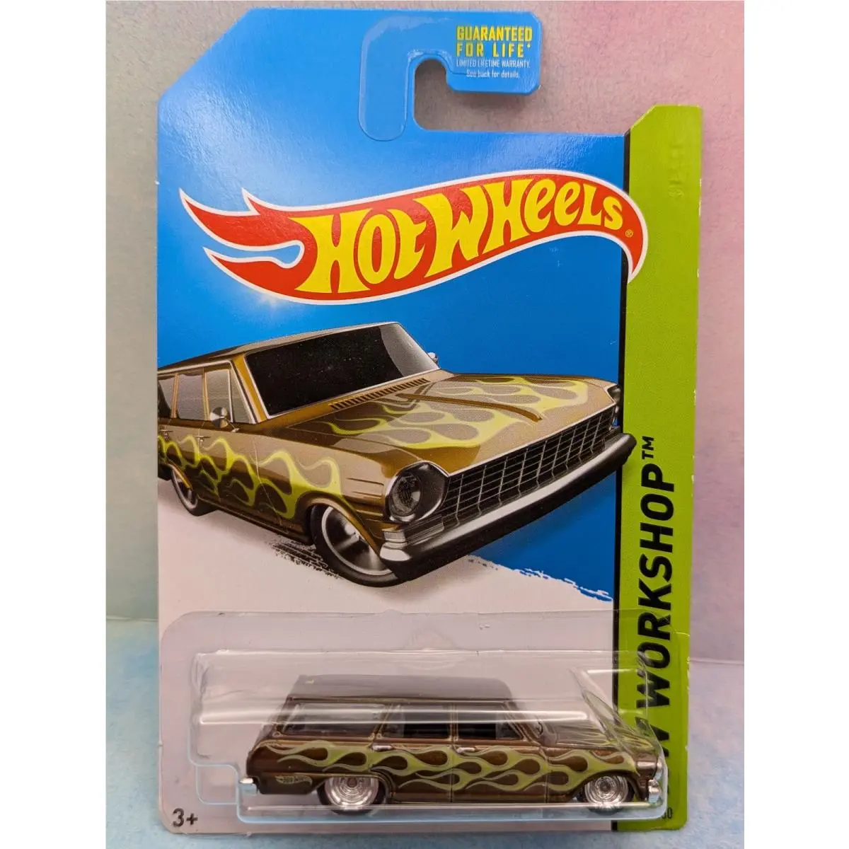 2014 Hot Wheels Super Treasure Hunt `64 Chevy Nova Station Wagon Brown Protecto