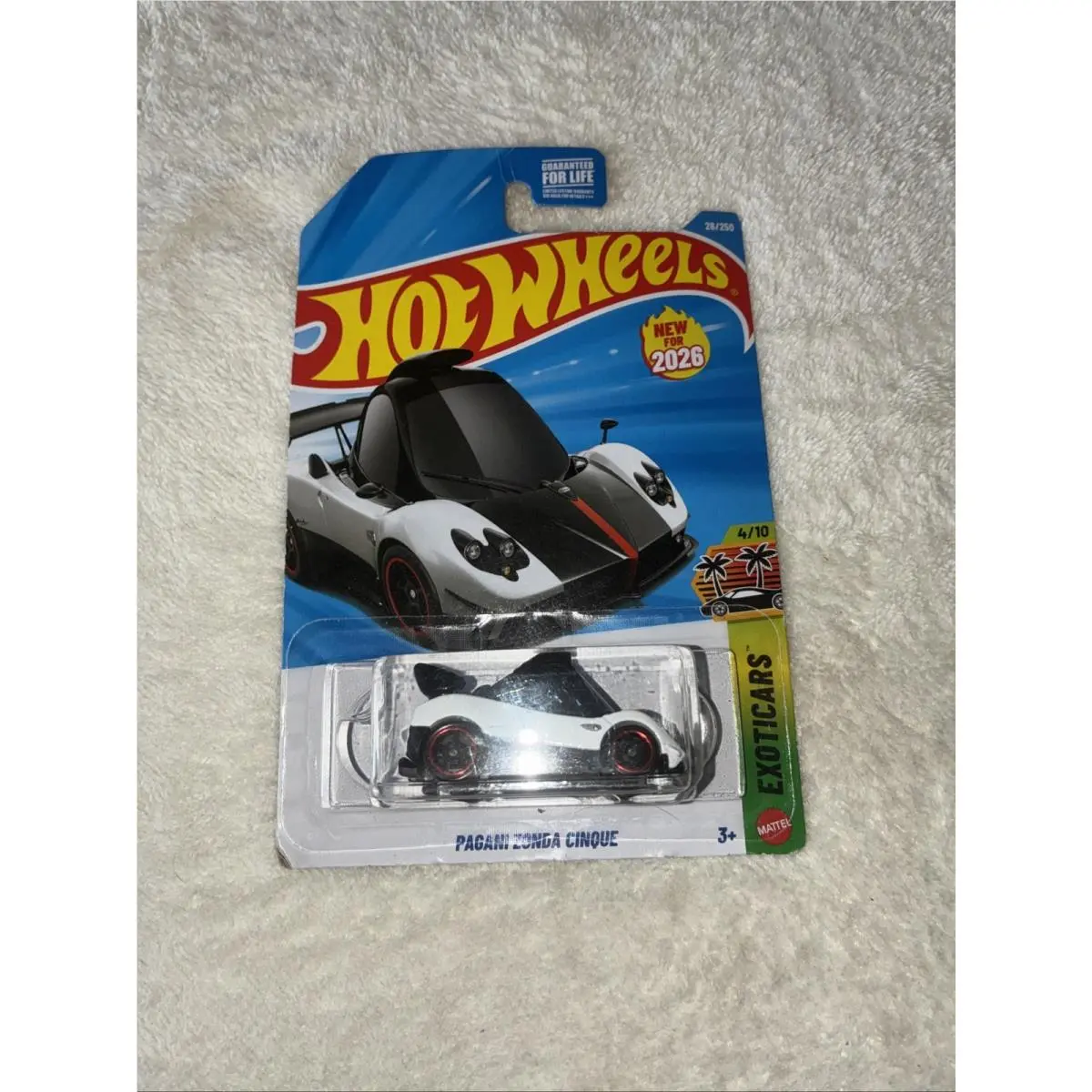 Hot Wheels Pagani Zonda Cinque 2026 Exotics 26/250 White 4/10
