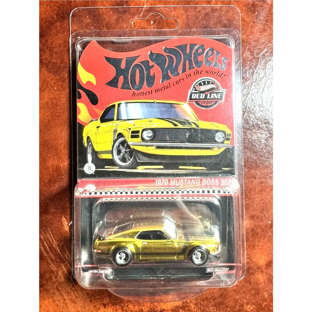 2024 Hot Wheels Rlc Yellow 1970 Mustang Boss 302 Red Line Club Exclusive Car