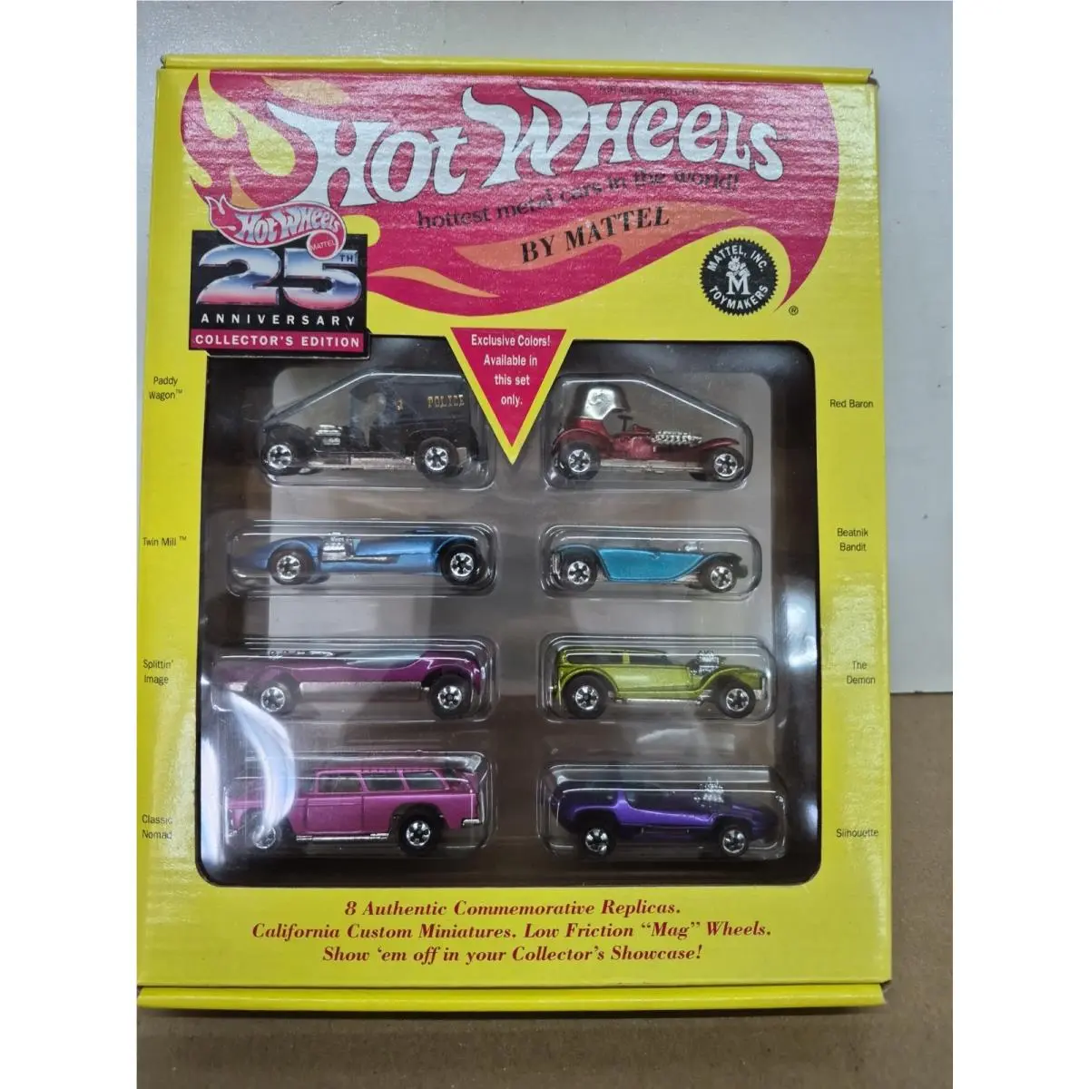 Hot Wheels 25th Anniversary 1993 Collector`s Edition 1/64 8 Cars S-1