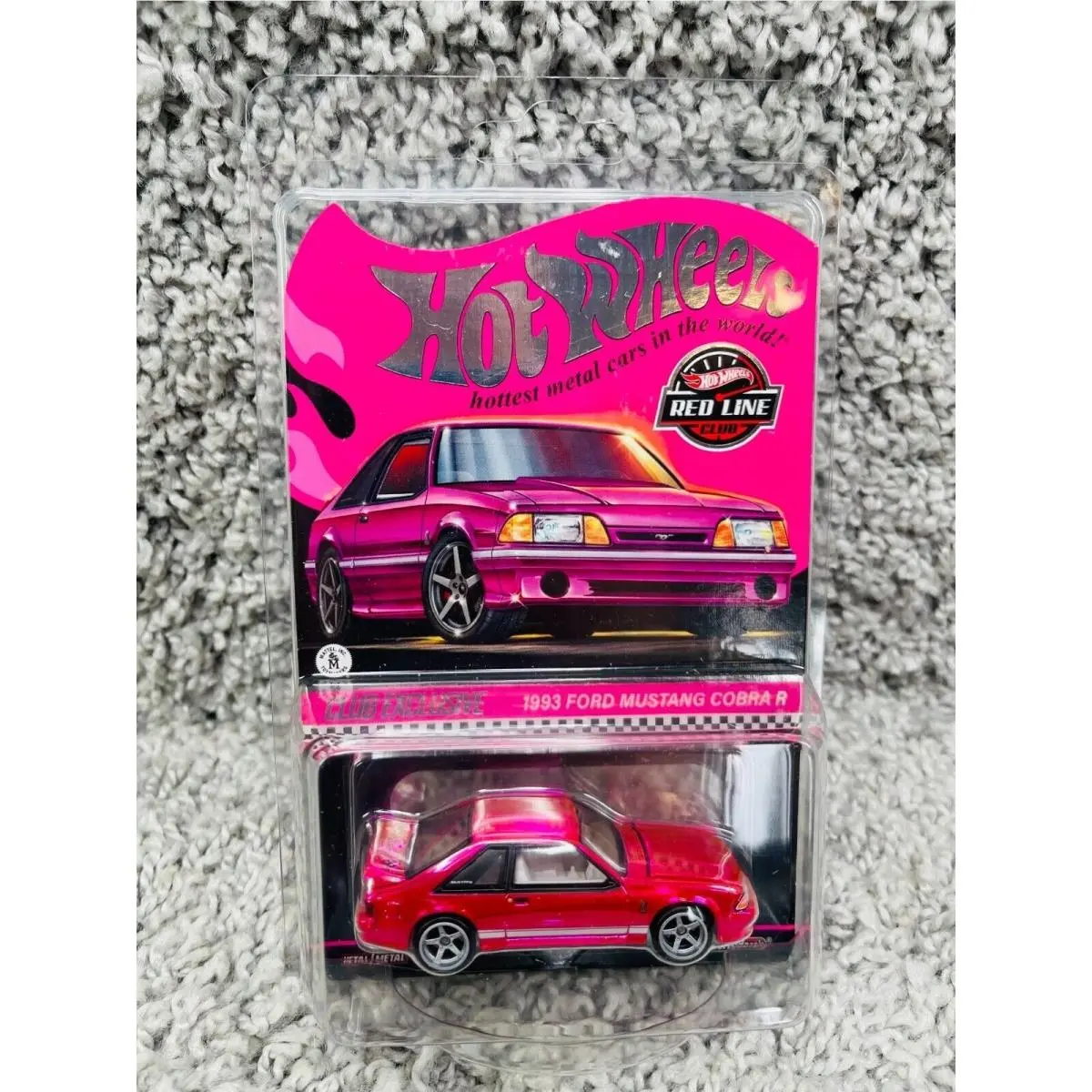 Hot Wheels Red Line Club 1993 Ford Mustang Cobra R Pink Edition 2024