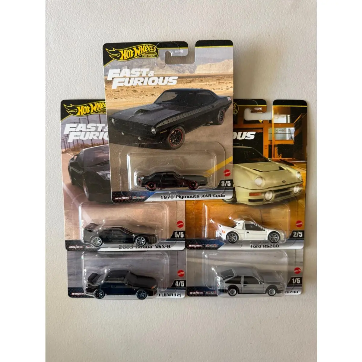 Hot Wheels Premium 2024 Fast and Furious Set of 5 BE9