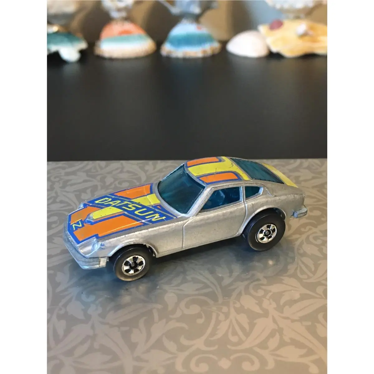 ￼ ⬜ 1976 Hot Wheels Z Whiz - Silver - Vintage - ￼ Fairlady Z - ￼ 240 Z