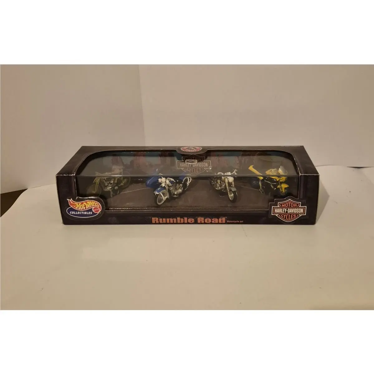Hot Wheels 1st Run Harley Davidson Rumble Road Set Fat Boy Panhead Buell 1920 +
