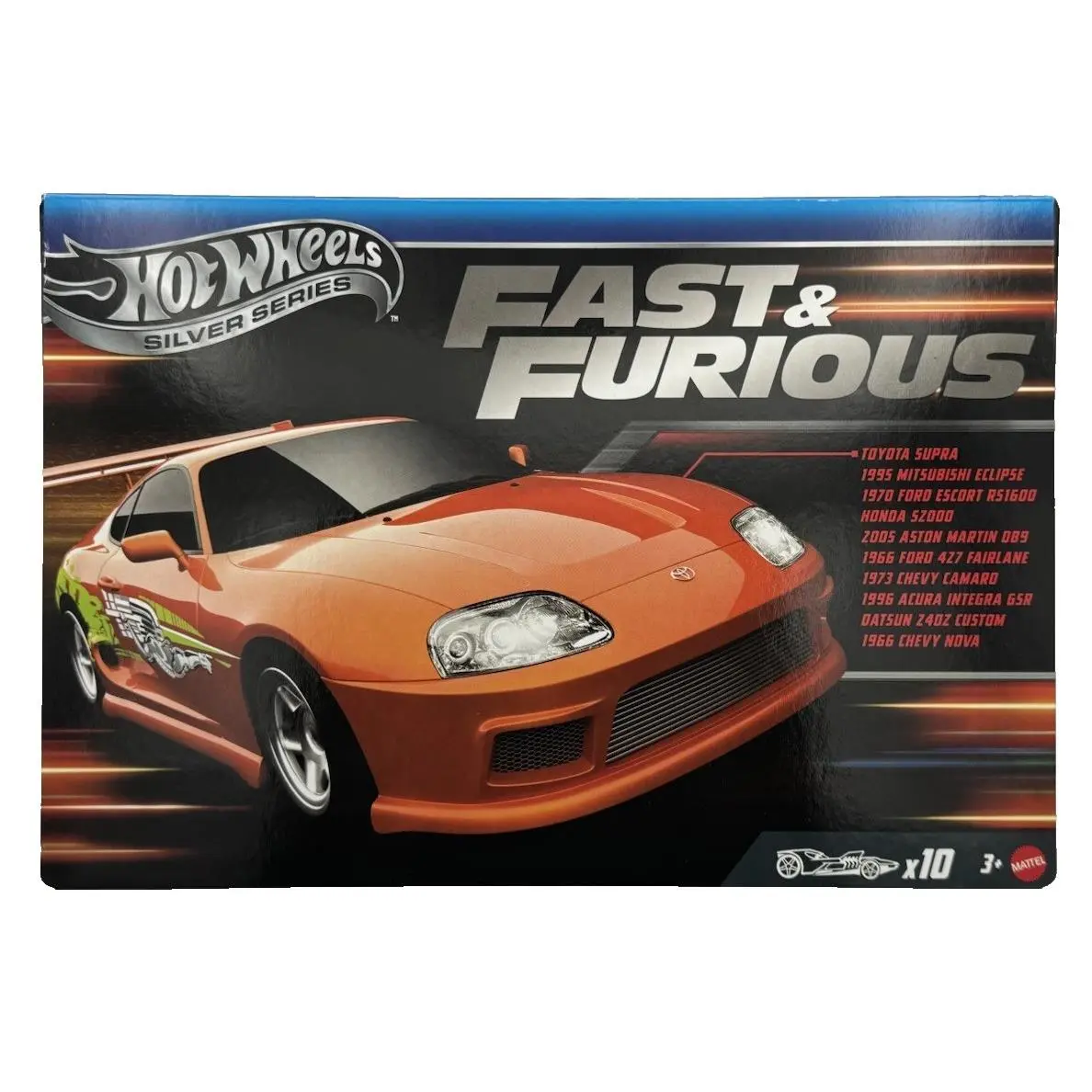 Hot Wheels Silver Series 2025 Fast Furious 10-Pack Set