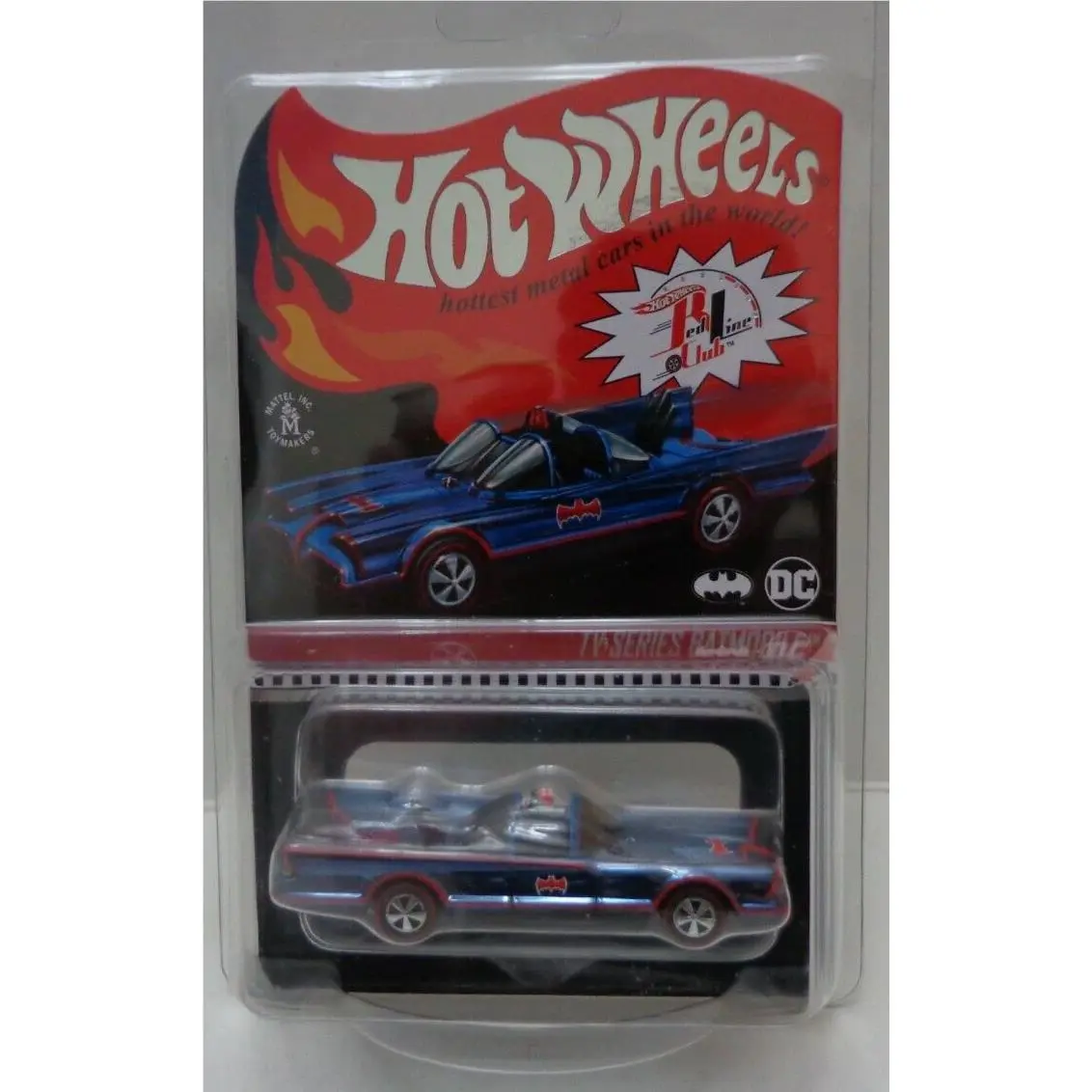 2021 Hot Wheels Rlc Exclusive Blue Redline TV Series Batmobile WW Shipping