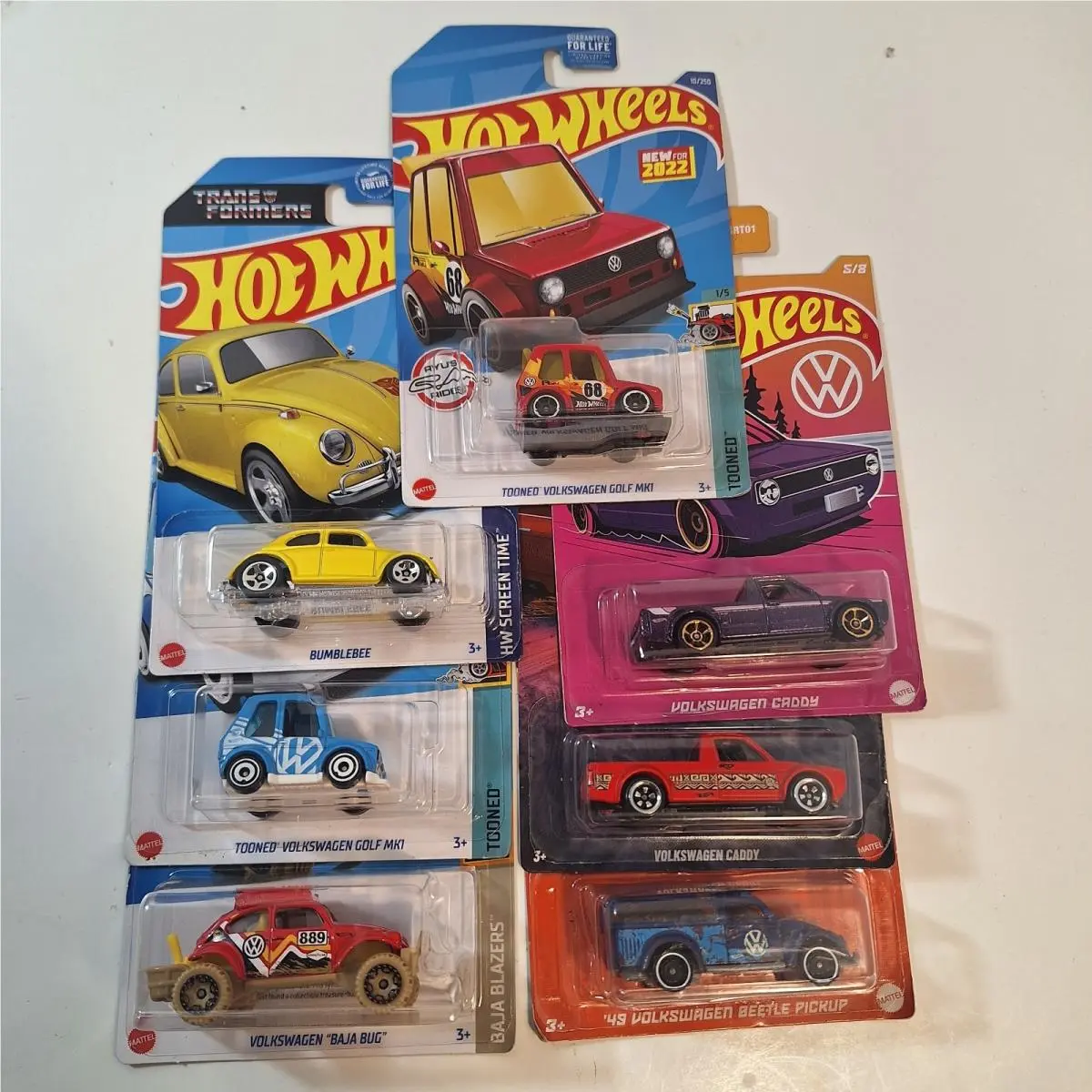 Hot Wheels 7 Volkswagen/ Treasure Walmart Exclusive Bumblebee