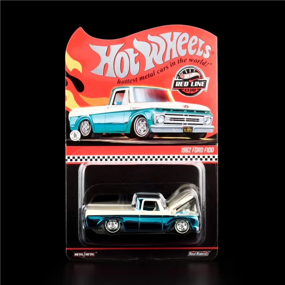 Hot Wheels Rlc Exclusive 1962 Ford F-100 Teal In Hand