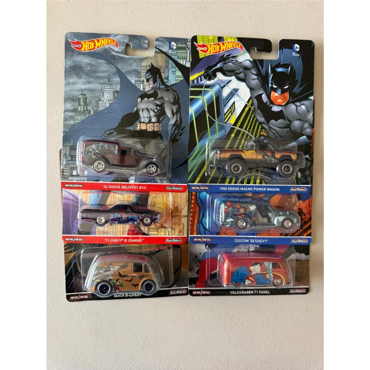Hot Wheels 2016 Pop Culture Superman vs Batman DC Comics Set of 6 BE9