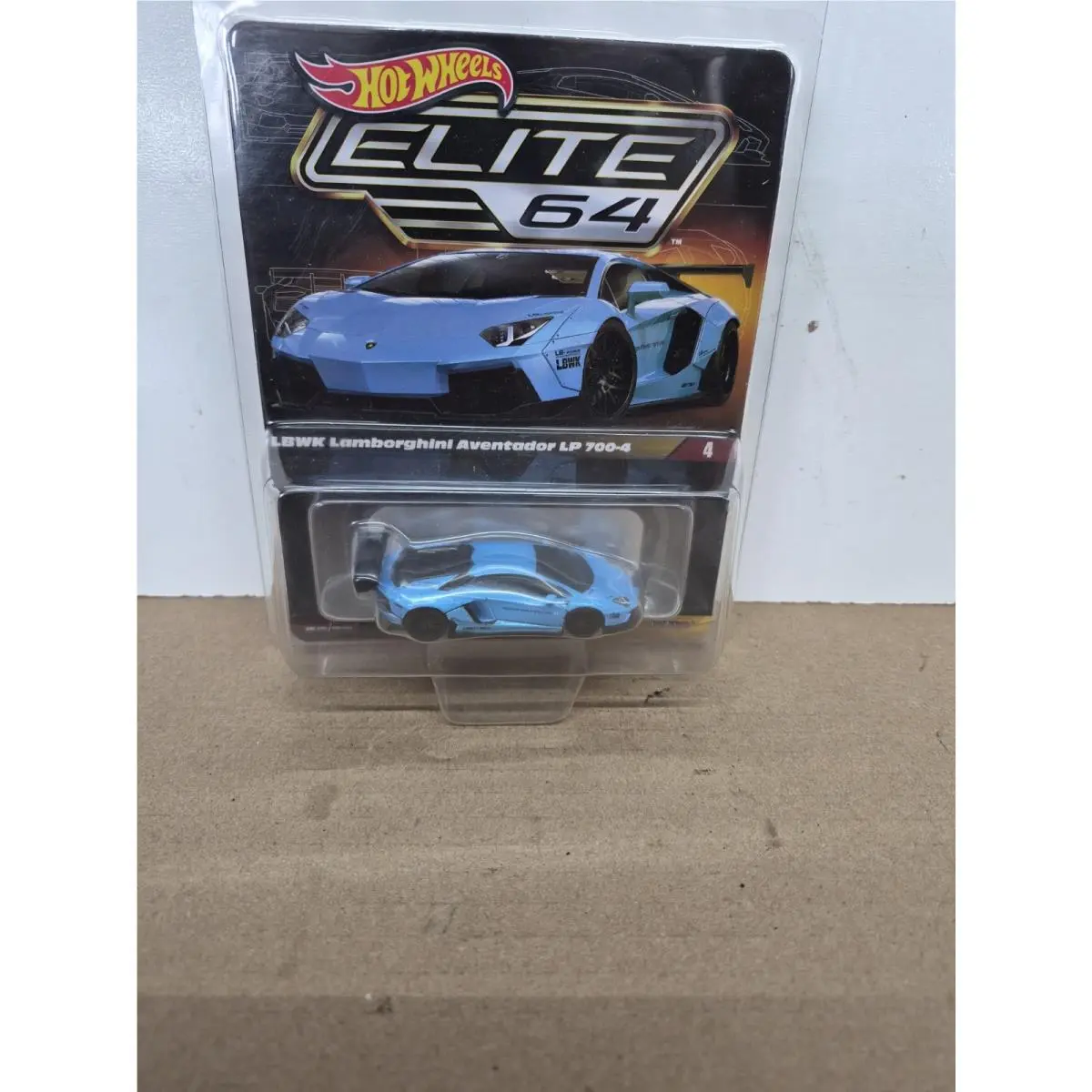 Hot Wheels Elite 64 Lbwk Lamborghini Aventador LP 700-4 1:64 Diecast Car Blue 4