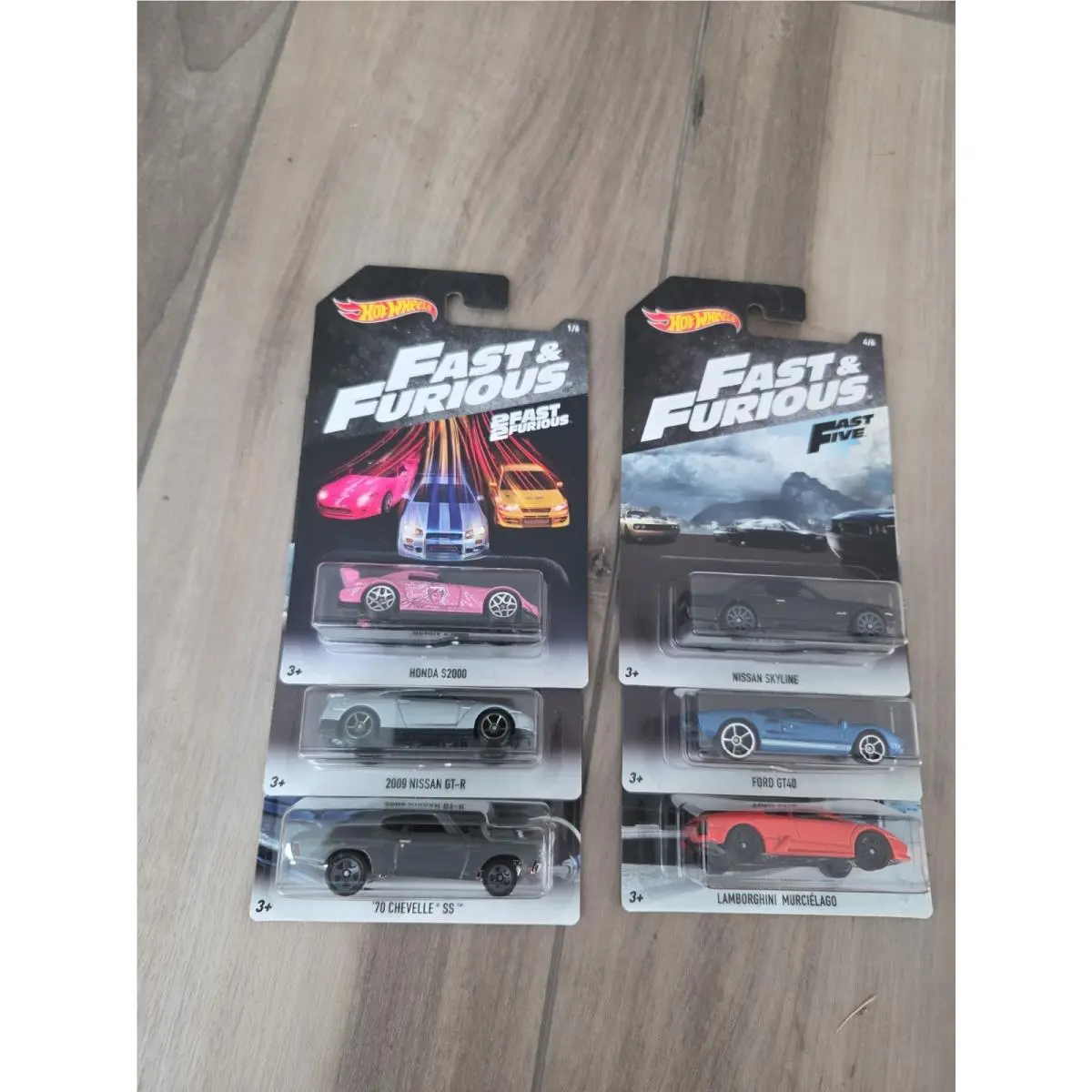 Hot Wheels Walmart Exclusive 2018 Fast Furious Complete 6 Car Set B