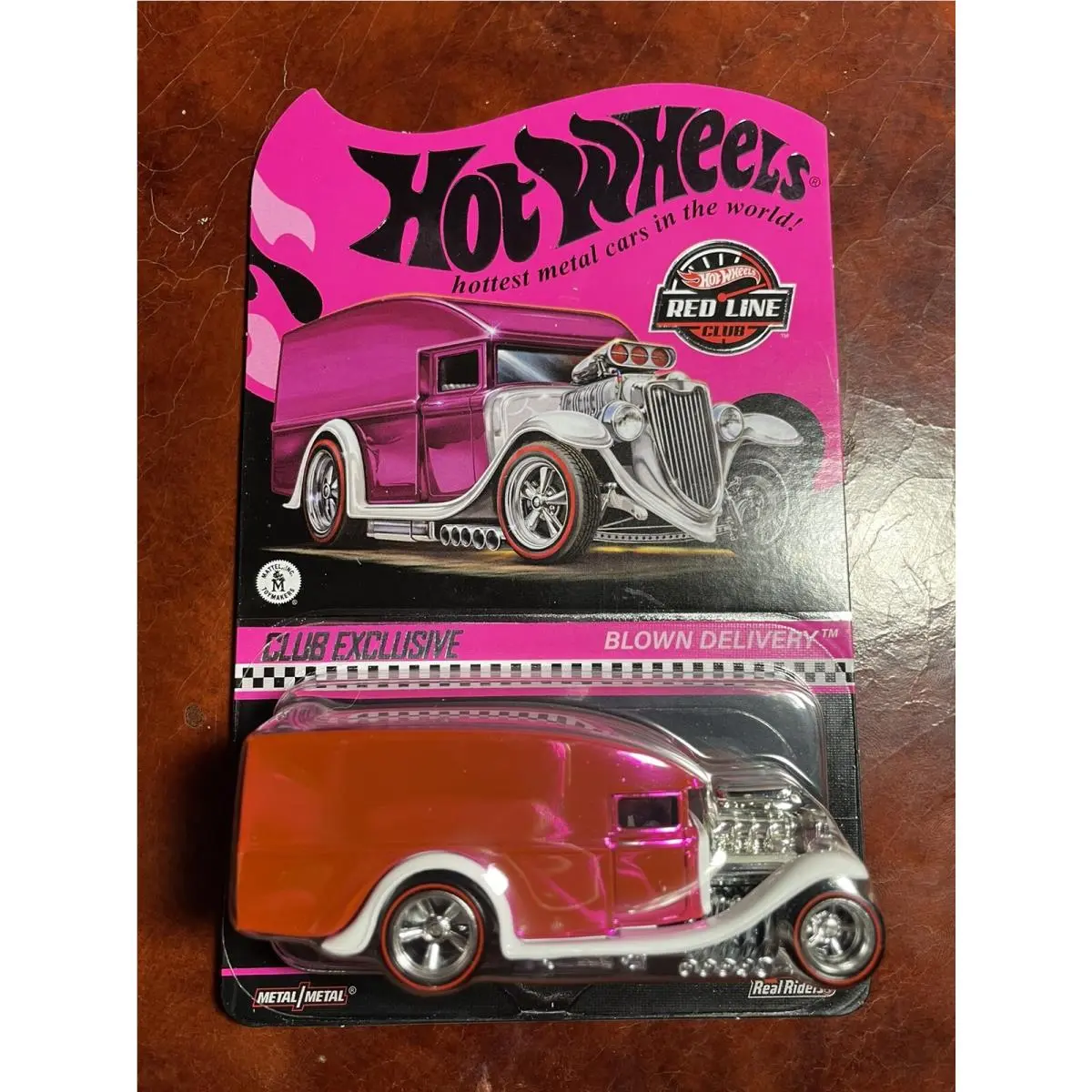 2022 Hot Wheels Rlc Exclusive Car Spectraflame Pink Blown Delivery Truck
