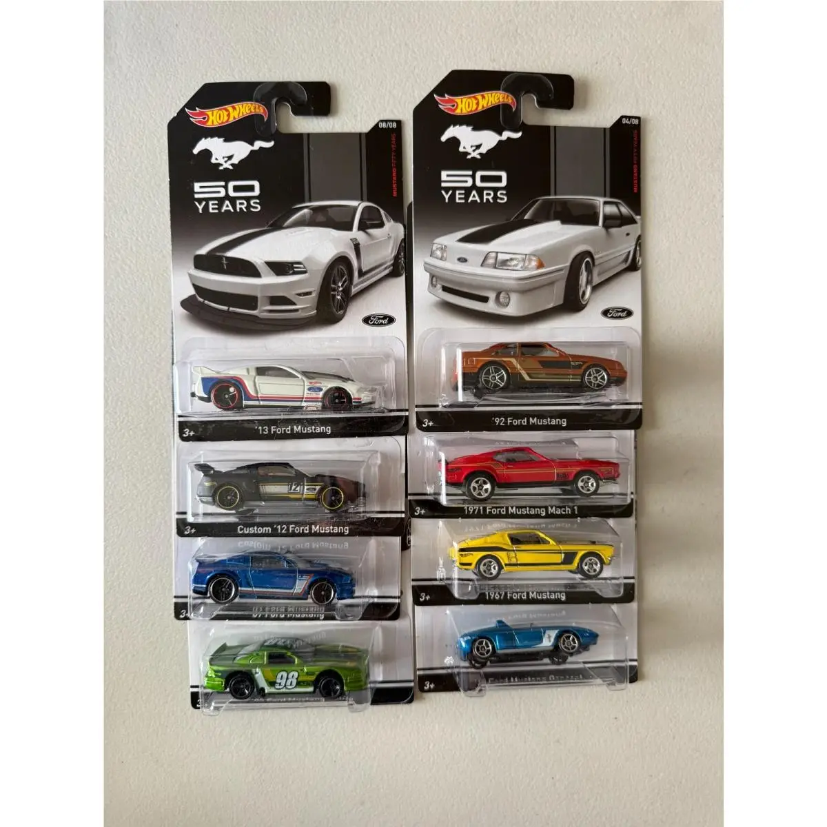 Hot Wheels 50 Years of Mustang 2013 Complete Set of 8 Cars BF2