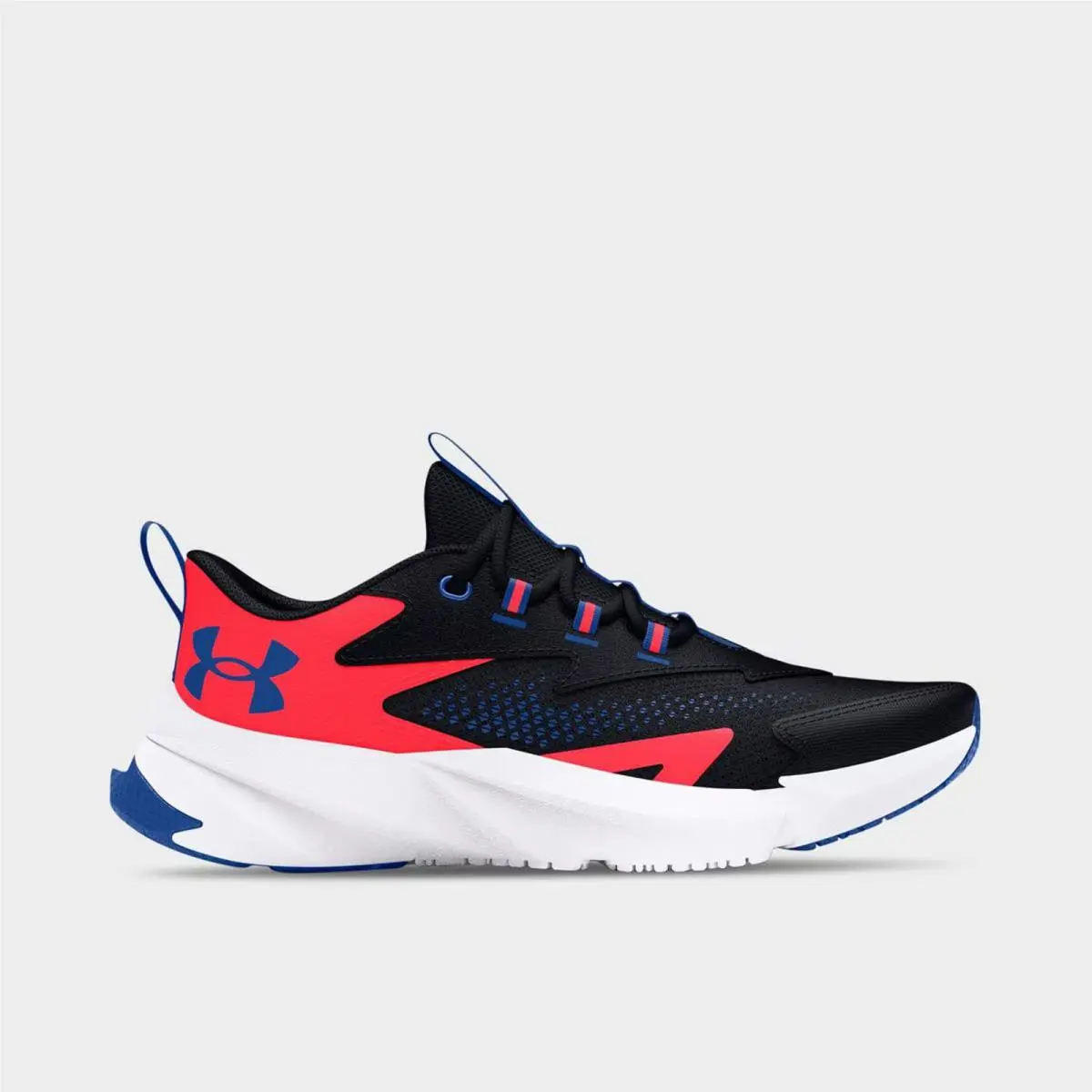 Big Kids` Under Armour Scramjet 6 Running Shoes Black/beta/tech Blue 3027691 003