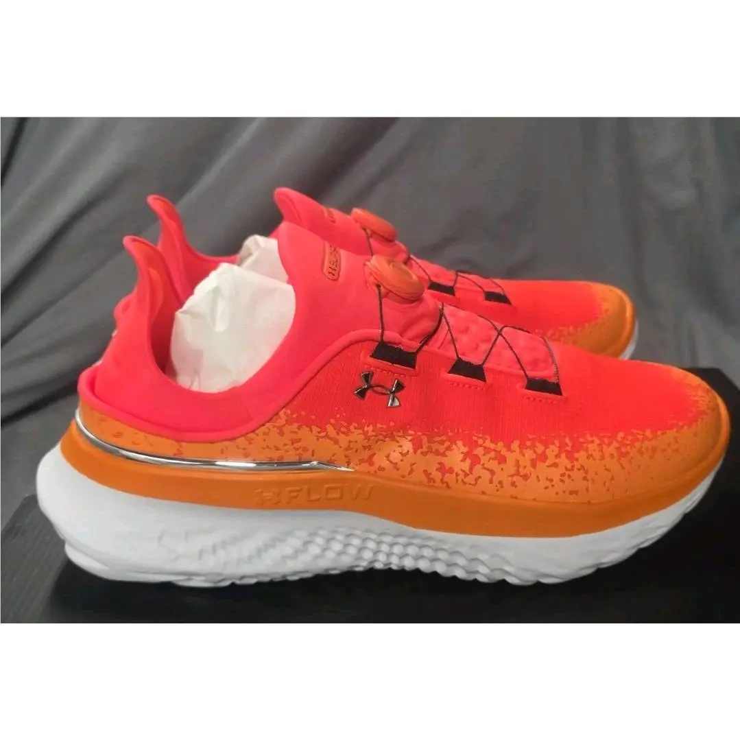 Under Armour Slipspeed Mega Ripstop Shoes Phoenix Fire 3028716-800 Men SZ 14