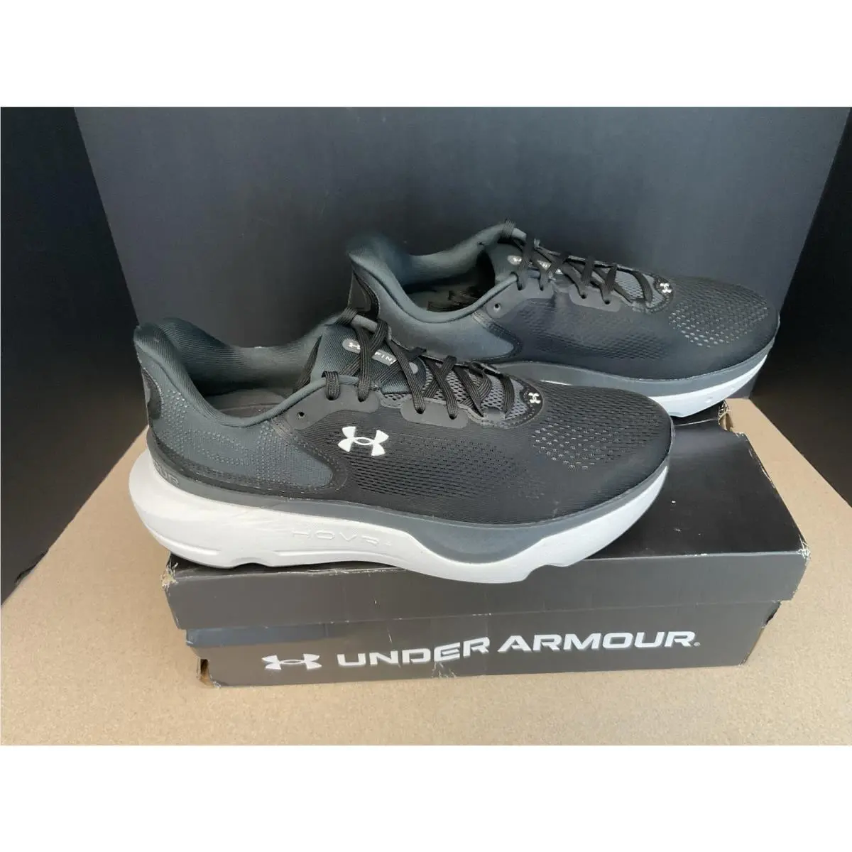 Mens Under Armour Hovr Infinite Pro 2 Black Running Shoes. Size 11.5. Nice