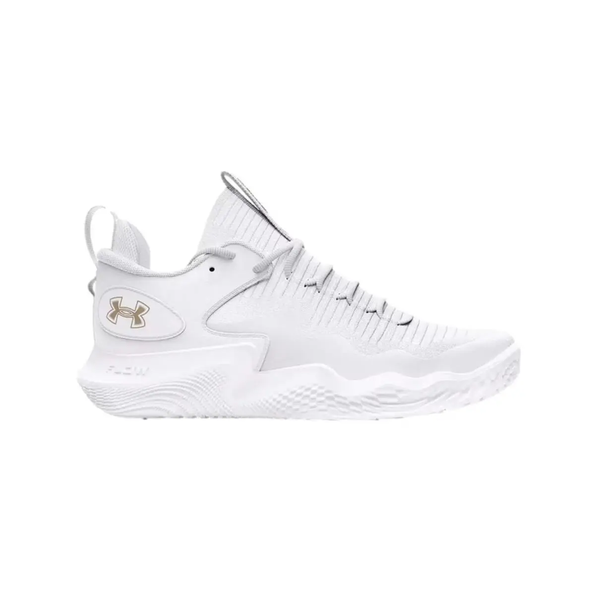 Under Armour Flow Ace Low White / White 3027084-100 Women`s Size 8 Medium