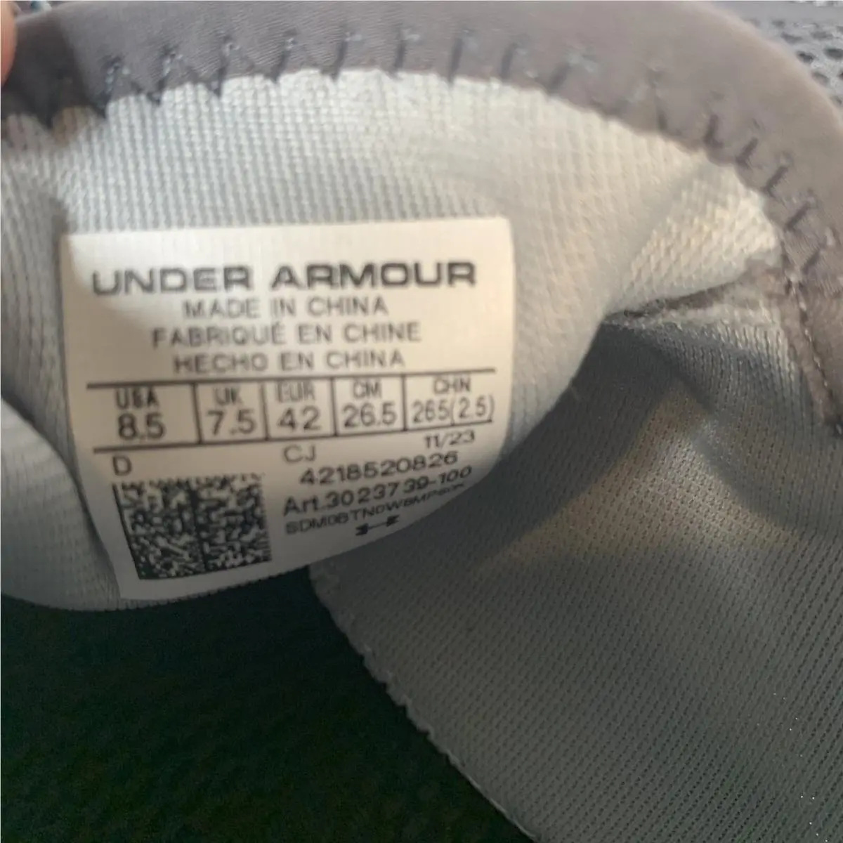 Under Armour shoes - Under Armour Micro G Kilchis - 3023739-100 - Gray 4