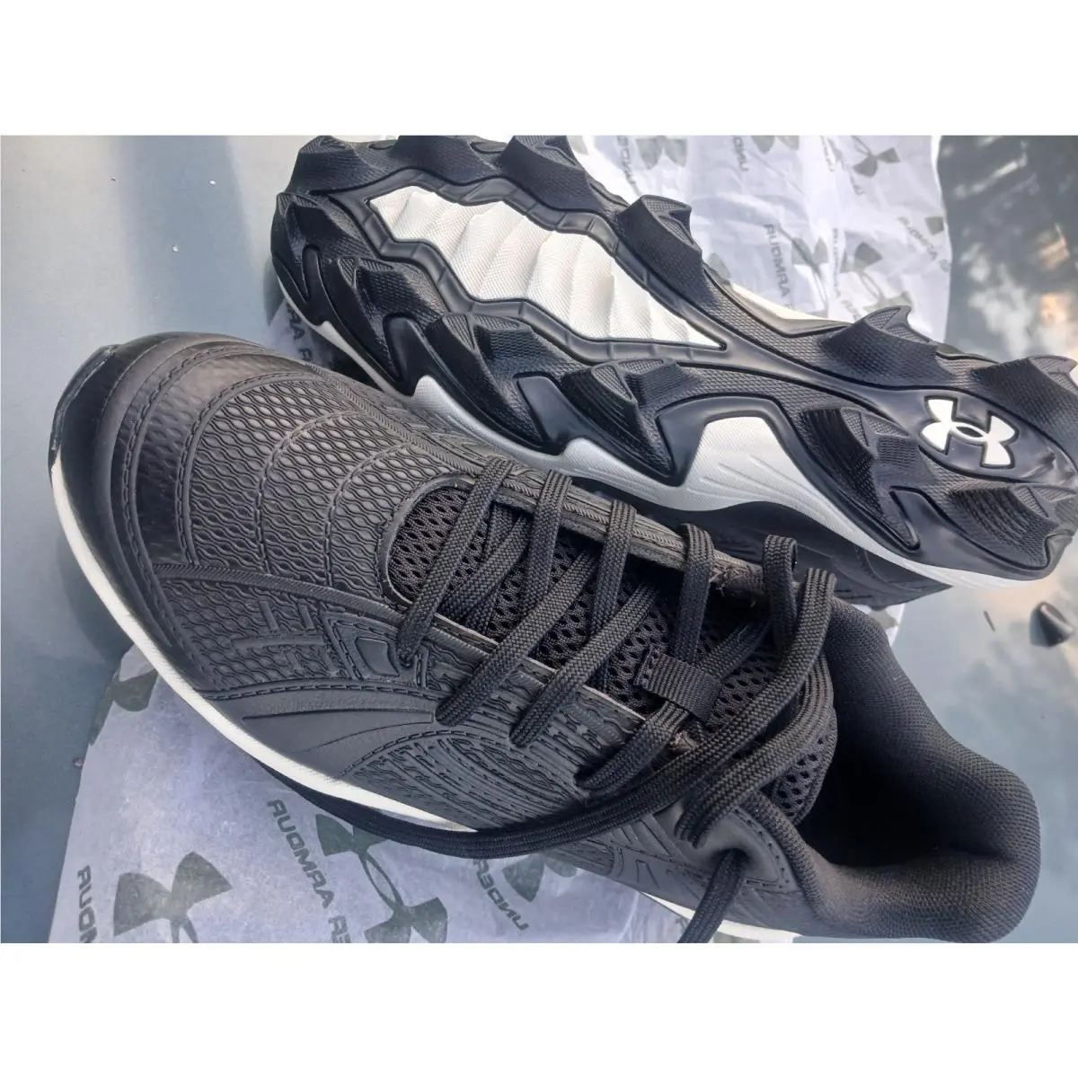 Under Armour shoes - Under Armour Glyde Sola RM - Black/White/Black 6