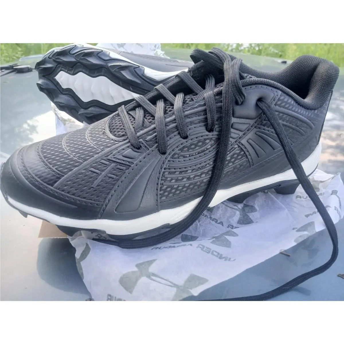 Under Armour shoes - Under Armour Glyde Sola RM - Black/White/Black 7