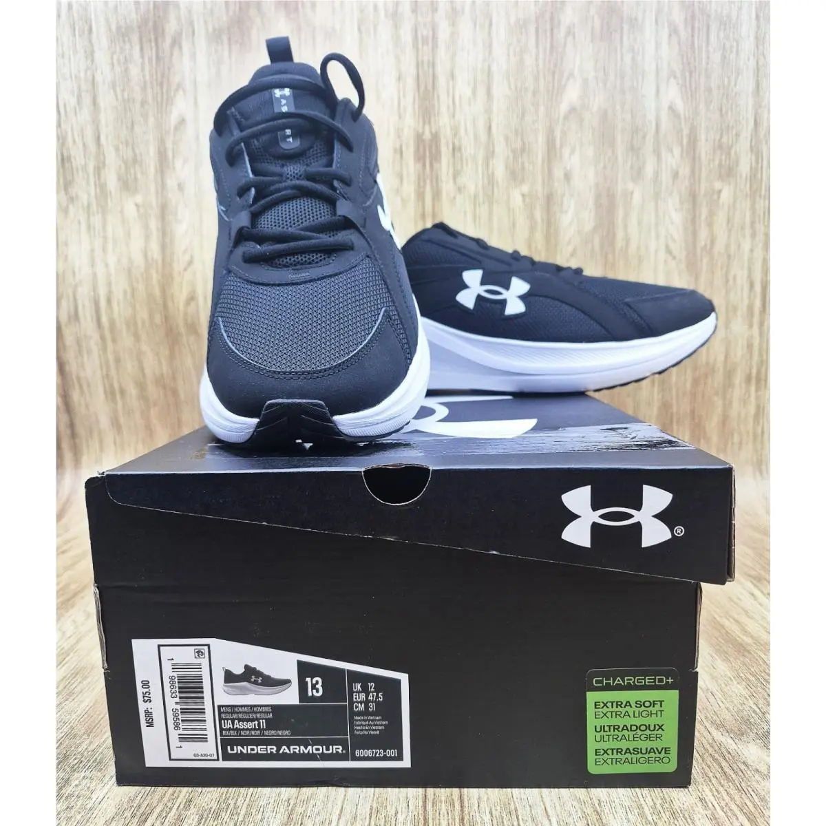 Under Armour shoes - Under Armour Charged Assert 11 - Black (UPC: 198633595861) 0